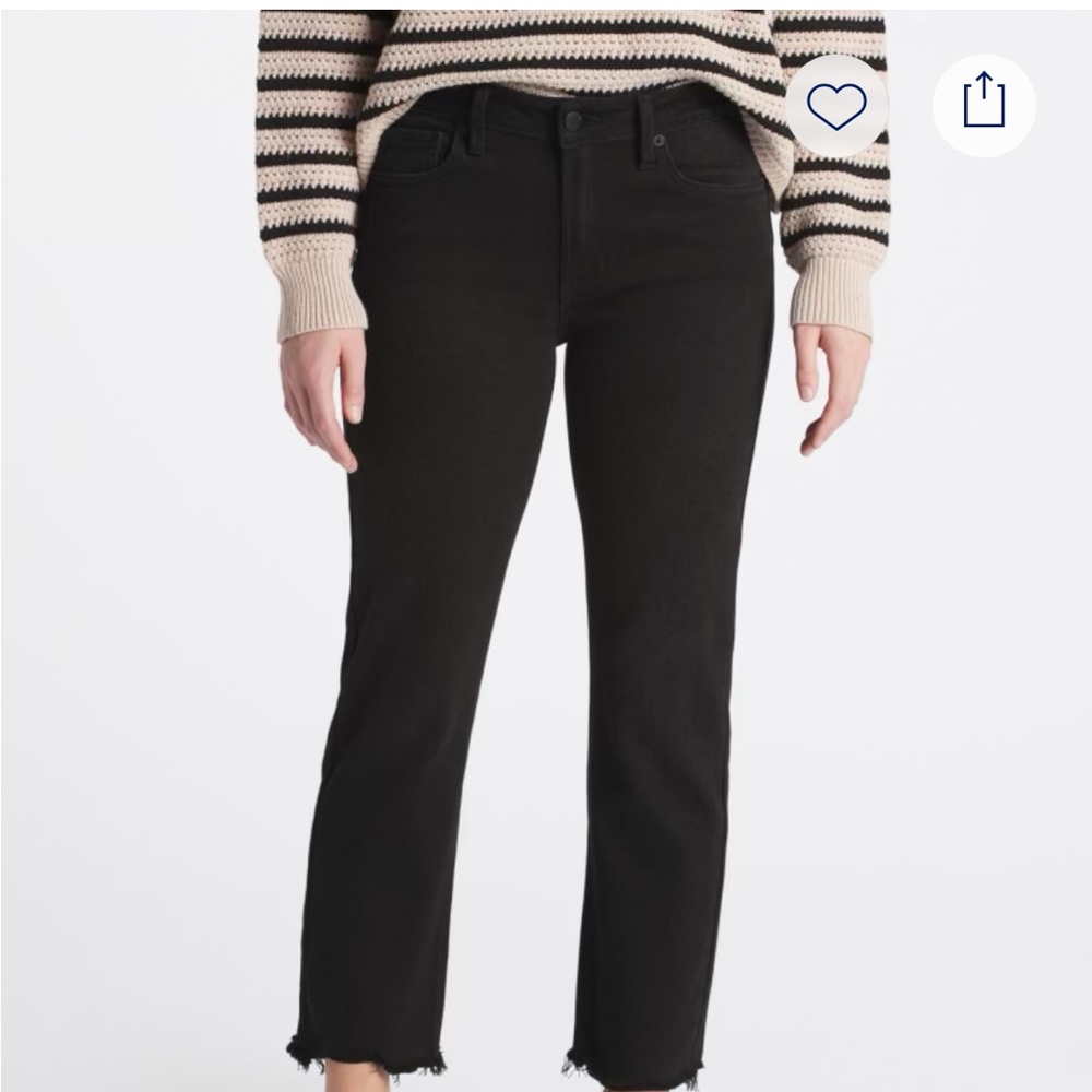 Just USA Black Mid Rise Straight Leg Jeans